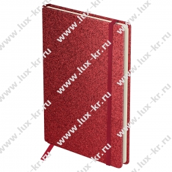 Ежедневник недатированный, А6, 136л., твердый переплет, диз. картон, BG "Glitter. Red", красный, на резинке, карман DuA6_61226 Ежедневник недатированный, А6, 136л., твердый переплет, диз. картон, BG "Glitter. Red", красный, на резинке, карман DuA6_61226