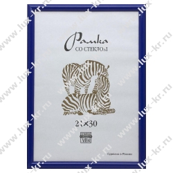 Фоторамка А4 21*30 пластик, синяя №1 Фоторамка А4 21*30 пластик, синяя №1