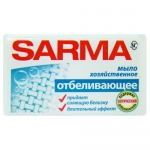 Мыло хозяйственное САРМА с отбеливающим эффектом, 140г Мыло хозяйственное САРМА с отбеливающим эффектом, 140г