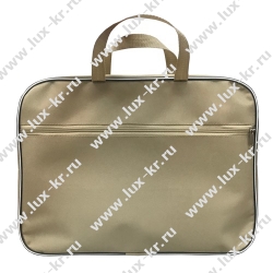 LAMARK019 Папка-портфель А4, на молнии, с ручками, 1отделение, карман снаружи, бежевая LAMARK019 Папка-портфель А4, на молнии, с ручками, 1отделение, карман снаружи, бежевая