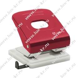 Дырокол LAMARK 150 (Mettallic, до 30 листов с линейкой) красный
