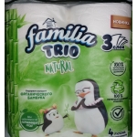 FAMILIA Trio Туалетная бумага 3-х слойная (4рулона) FAMILIA Trio Туалетная бумага 3-х слойная (4рулона)