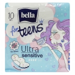Bella for Teens ULTRA soft Sensitive extra 4кап.10шт голубые (RW10-258) Bella for Teens ULTRA soft Sensitive extra 4кап.10шт голубые (RW10-258)