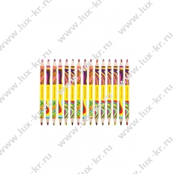 Карандаш с многоцветным грифелем Мульти-Пульти "Енот и радуга", утолщенный, двусторонний, заточен. СР_33725 Карандаш с многоцветным грифелем Мульти-Пульти "Енот и радуга", утолщенный, двусторонний, заточен. СР_33725