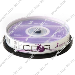 Диск CD-R 700Mb Smart Buy, 52x, Cake Box (10 шт.)