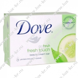 Крем-мыло DOVE Прикосновение Свежести (зеленое) 135г