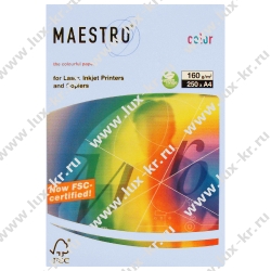 Бумага Maestro Color MB30 MEDIUM BLUE, А4, 500л, 80г/м2, голубой Бумага Maestro Color MB30 MEDIUM BLUE, А4, 500л, 80г/м2, голубой