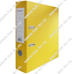 Папка-регистратор LAMARK600, 80мм желтая