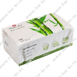 Kaineko Бамбук Салфетки бумажные 200шт, 2-сл. Мягкая упаковка Kaineko Бамбук Салфетки бумажные 200шт, 2-сл. Мягкая упаковка