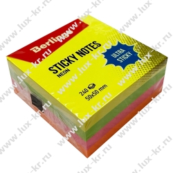 Cамоклеящийся блок Berlingo "Ultra Sticky" LSn_40102, 50*50мм, 240л, 4 неоновых цвета Cамоклеящийся блок Berlingo "Ultra Sticky" LSn_40102, 50*50мм, 240л, 4 неоновых цвета