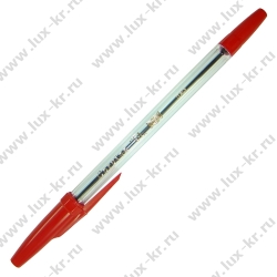 Ручка Корвина 51, прозрачная, красная