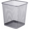 Корзина для бумаг квадратная 17 литров, BRAUBERG "Germanium", металл, серебро, 237976 Корзина для бумаг квадратная 17 литров, BRAUBERG "Germanium", металл, серебро, 237976