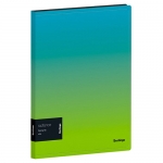 Папка c зажимом Berlingo "Radiance" FSc_A4003, А4, пластик, 17мм, 600мкм, с внутр. карманом, голубой/зеленый градиент