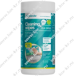 Defender, Чистящие салфетки для всех типов мониторов в тубе (100шт.) (30322)