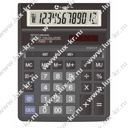 LAMARK512 Калькулятор 12р. Настольный 203х158х30,5мм,  2-ое питание, черный DDT512-BK(444)