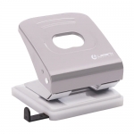 Дырокол LAMARK 150 (Mettallic, до 30 листов с линейкой) серый